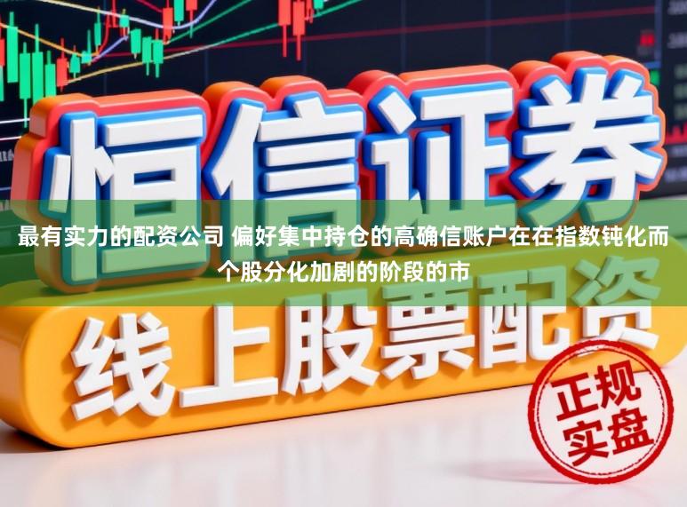 最有实力的配资公司 偏好集中持仓的高确信账户在在指数钝化而个股分化加剧的阶段的市